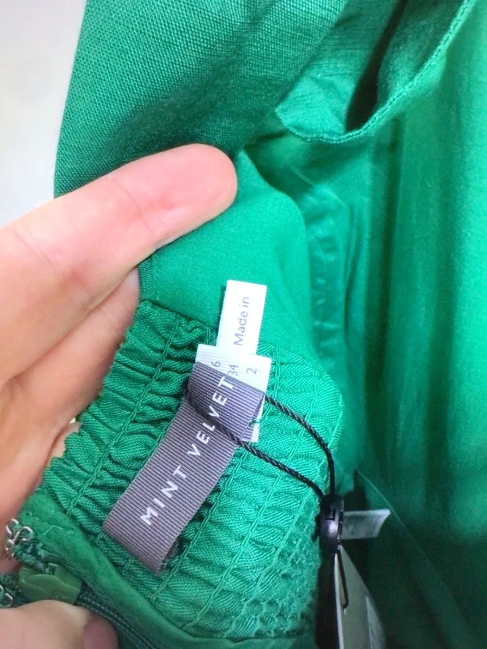 Mint Velvet Green Halter Tie-Back Midi Dress - Picture 7 of 9